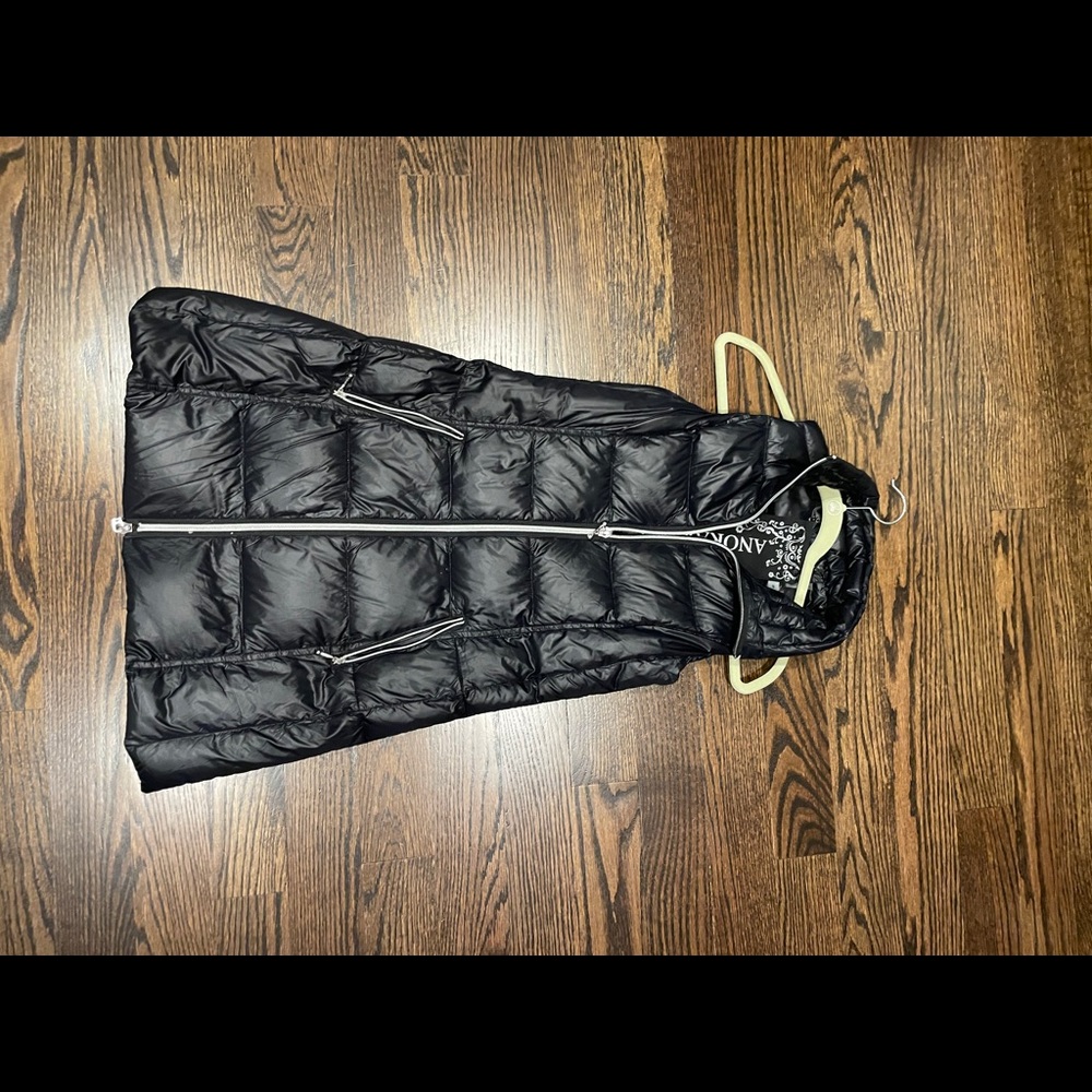 Anorak long puffer vest